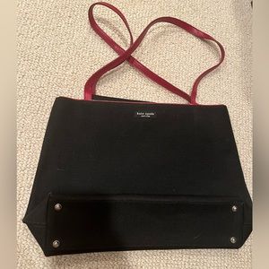 Vintage Black Linen Kate Spade Bag